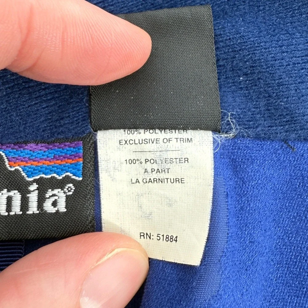 Vintage Patagonia Integral Jacket Full Zip Blue‎ Men L Lightweight Windbreaker